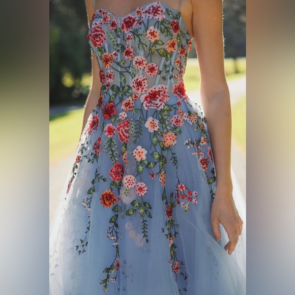 MAC DUGGAL
Strapless Embroidered Tulle Midi Dress Anthropologie - Picture 16 of 17